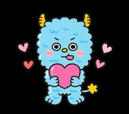 FCPO 러브 몬스터 love type illustration