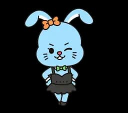 FCRE Clever Rabbit love type illustration