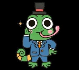 LAPO Camaleón Perfecto love type illustration